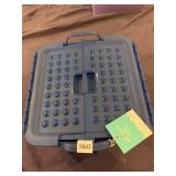 PILLOWFORT STACKABLE STORAGE BIN W/ WOODEN