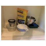 SUNBEAM STAINLESS STEEL MIXING BOWL, GLASS BOWLS,