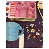 VTG JEWELRY BOX, CERAMIC MUG, AND ASSORTED