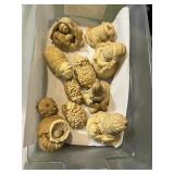 SALT DOUGH NATIVITY FIGURES, ASSORTED CHARACTERS.
