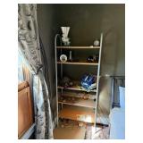 METAL SHELVING UNIT, FIVE SHELVES, ADJUSTABLE