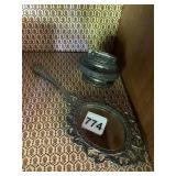 RONSON QUEEN ANNE TABLE LIGHTER, SILVER-TONE