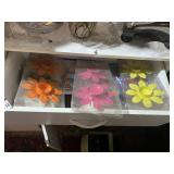 ASSORTED PARTY SUPPLIES, CANDLE HOLDERS, BIRTHDAY