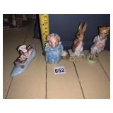 BESWICK BEATRIX POTTER PORCELAIN FIGURINES,