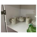 IRONSTONE S. GIOVANNI VALDARNO PORCELAIN TEAPOT,