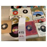 ASSORTED VTG 45 RPM VINYL RECORDS, VARIOUS