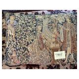 DECORATIVE THROW PILLOWS (2), ONE TAPESTRY STYLE