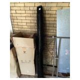 BLACK PLASTIC GARDEN FENCING MESH, ROLL.