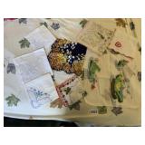 VTG EMBROIDERED AND PRINTED HANKIES, ASSORTED
