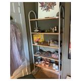 METAL SHELVING UNIT, FIVE SHELVES, ADJUSTABLE