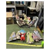 FABRIC DOLLS (10), ASSORTED CHARACTERS, INCLUDED