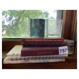 ASSORTED DESK ITEMS, INCLUDES MINI PUZZLE, GLASS