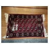 HAND WOVEN ORIENTAL RUG, INDIA, 100% WOOL PILE,