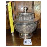 BARKER ELLIS SILVER PLATED SUGAR BOWL W/ LID,
