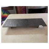 SLATE SERVING TRAY, RECTANGULAR, RAISED FEET.