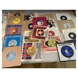 ASSORTED VTG 45 RPM VINYL RECORDS, VARIOUS