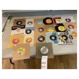 ASSORTED VTG 45 RPM VINYL RECORDS, VARIOUS