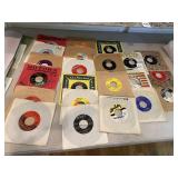ASSORTED VTG 45 RPM VINYL RECORDS, VARIOUS