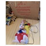 L.A. GOODMAN MFG CO. VTG PLASTIC EASTER BUNNY