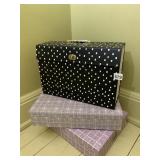 DECORATIVE STORAGE BOXES, ASSORTED PATTERNS,