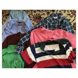 ASSORTED MENS SHIRTS INCL WRANGLER PLAID WESTERN