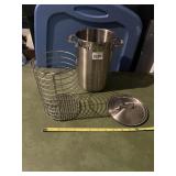 ALL-CLAD STAINLESS STEEL STOCK POT W/ LID AND