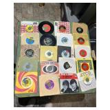 ASSORTED VTG 45 RPM VINYL RECORDS, VARIOUS