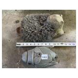 VTG CAST IRON HEDGEHOG BOOT SCRAPER, FIGURAL