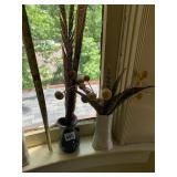 VTG POTTERY VASES, INCLUDES ONE DARK GLAZED VASE