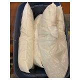 EGYPTIAN COTTON PILLOWS, WHITE, IN PLASTIC