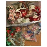 ASSORTED HOLIDAY RIBBON, FABRIC TRIM, POINSETTIA