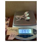 REED & BARTON STERLING SILVER SPOONS, 3.79OZT