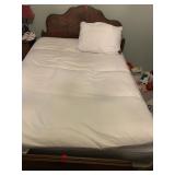 WOODEN HEADBOARD, FULL SIZE, TRADITIONAL CURVED