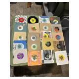 ASSORTED VTG 45 RPM VINYL RECORDS, VARIOUS