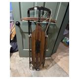 FLEXIBLE FLYER AIRLINE PURSUIT WOODEN SLED, VTG,