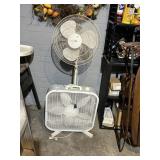 OCEANAIRE STAND FAN, LASKO BOX FAN, (2) FANS