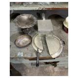STERLING SILVER AND SILVER-PLATE SERVING PIECES,