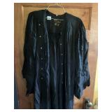 COLRELL & LEONARD ACADEMIC ROBE, BLACK, BUTTON