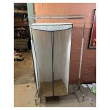 PORTABLE CLOTHES CLOSET W/ METAL FRAME, ZIPPERED