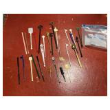 VTG PLASTIC ADVERTISING SWIZZLE STICKS, ASSORTED