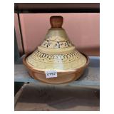 TERRACOTTA TAJINE W/ PAINTED LID, TRADITIONAL