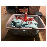 OCTOPUS CLOTHES DRYING RACK, RED, W/ PLASTIC