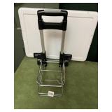 FOLDING LUGGAGE CART, TELESCOPING HANDLE, RUBBER