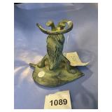 AMERICA RETOLD N.Y.C. CAST METAL OTTER FIGURINE