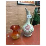 VICTORIA CARLSBAD AUSTRIA PORCELAIN PITCHER,