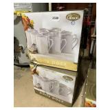 GIBSON EVERYDAY PARTY PACK PORCELAIN MUGS, GOLD