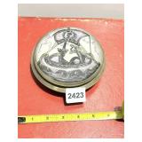 VTG DECORATIVE TRINKET BOX, ODYSSEUS THEME, CLASS