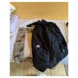 EMS WOMENS SNOW PANTS, MONKEY PRINT FABRIC PANEL.