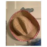 DORFMAN PACIFIC KINDERCAPS STRAW HAT, PINK