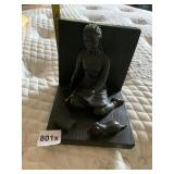 GIRL AND CAT BOOKEND